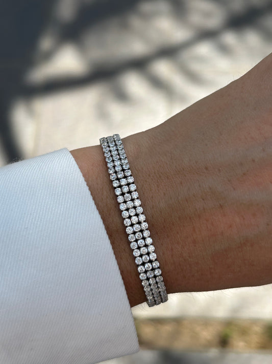 Pulsera tenis triple